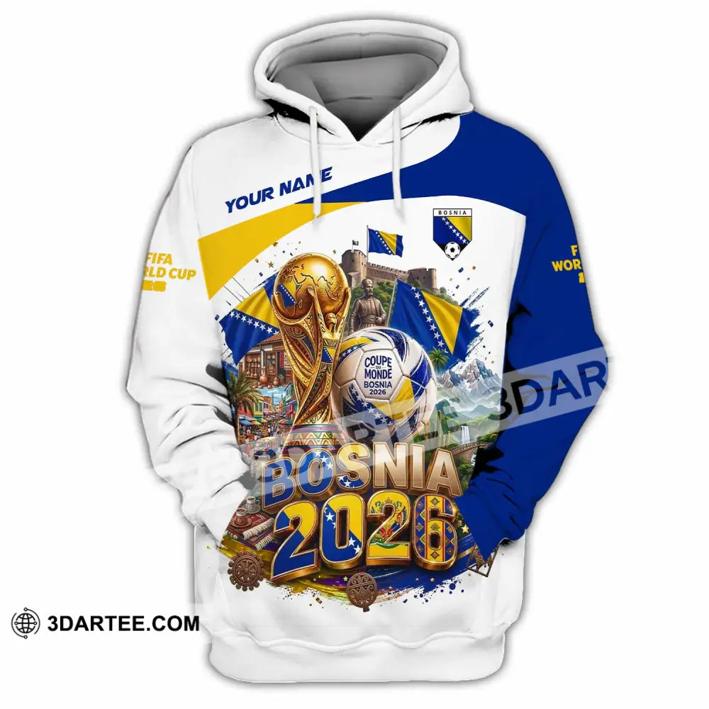 Unisex Shirt - Custom Bosnia World Cup 2026 Shirt - Hoodie / S - T-shirt