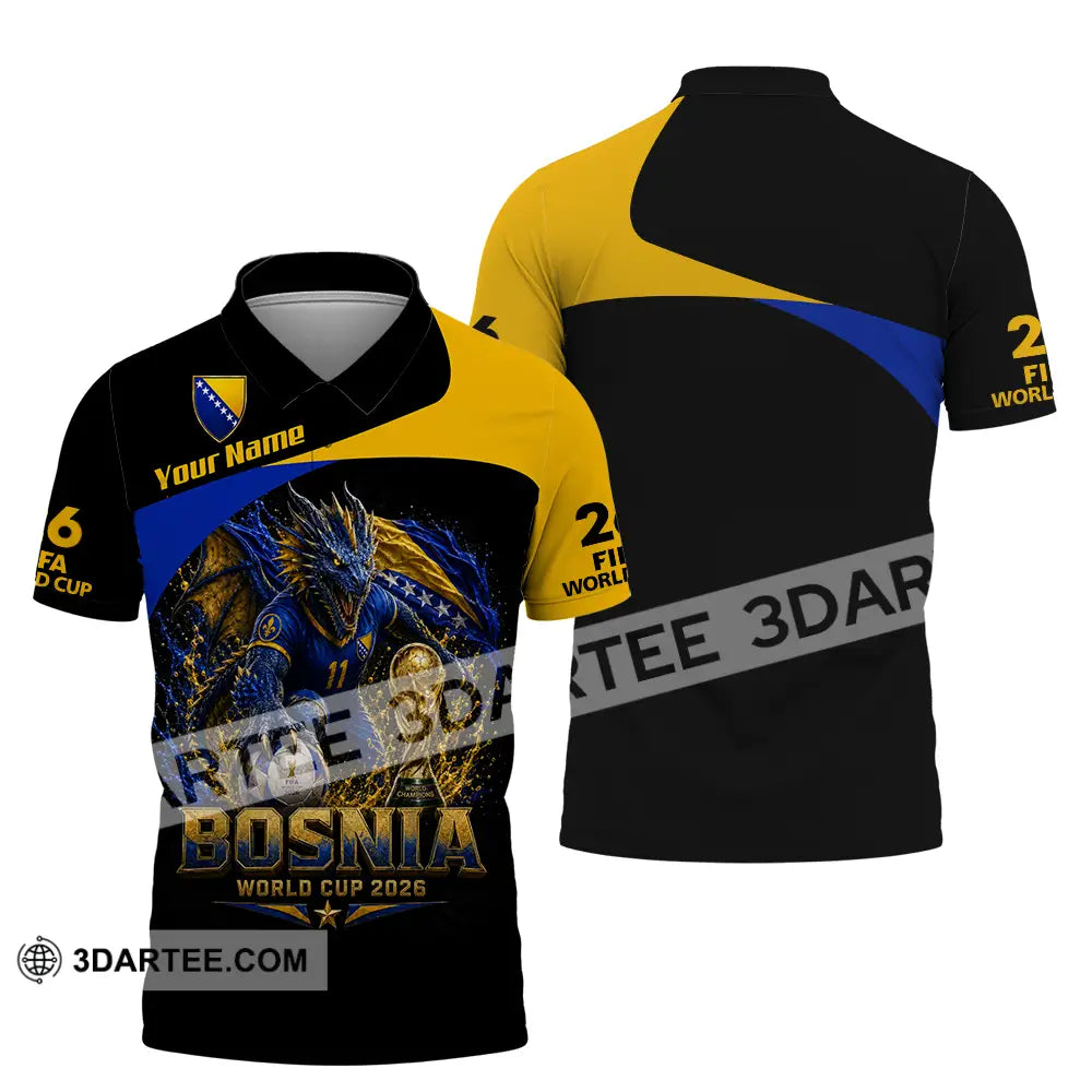 Unisex Shirt - Custom Bosnia World Cup 2026 Shirt - Polo Shirt / S - T-shirt