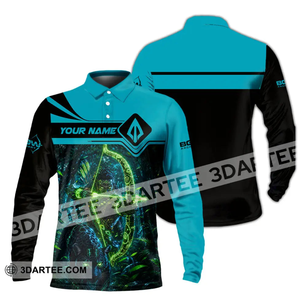 Unisex Shirt - Custom Bow Archery Shirt - Long Sleeve Polo / S - T-shirt
