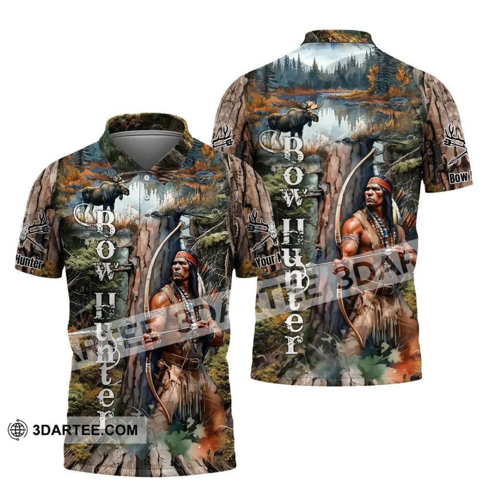 Unisex Shirt - Custom Bow Hunter Shirt Polo Shirt / S T-shirt