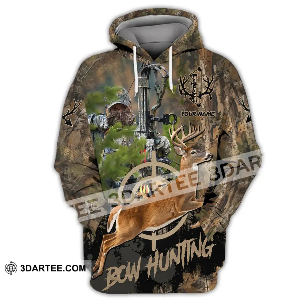Unisex Shirt - Custom Bow Hunting Shirt Hoodie / S T-shirt