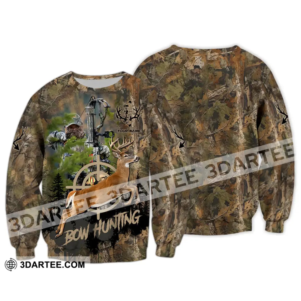 Unisex Shirt - Custom Bow Hunting Shirt Long Sleeve / S T-shirt