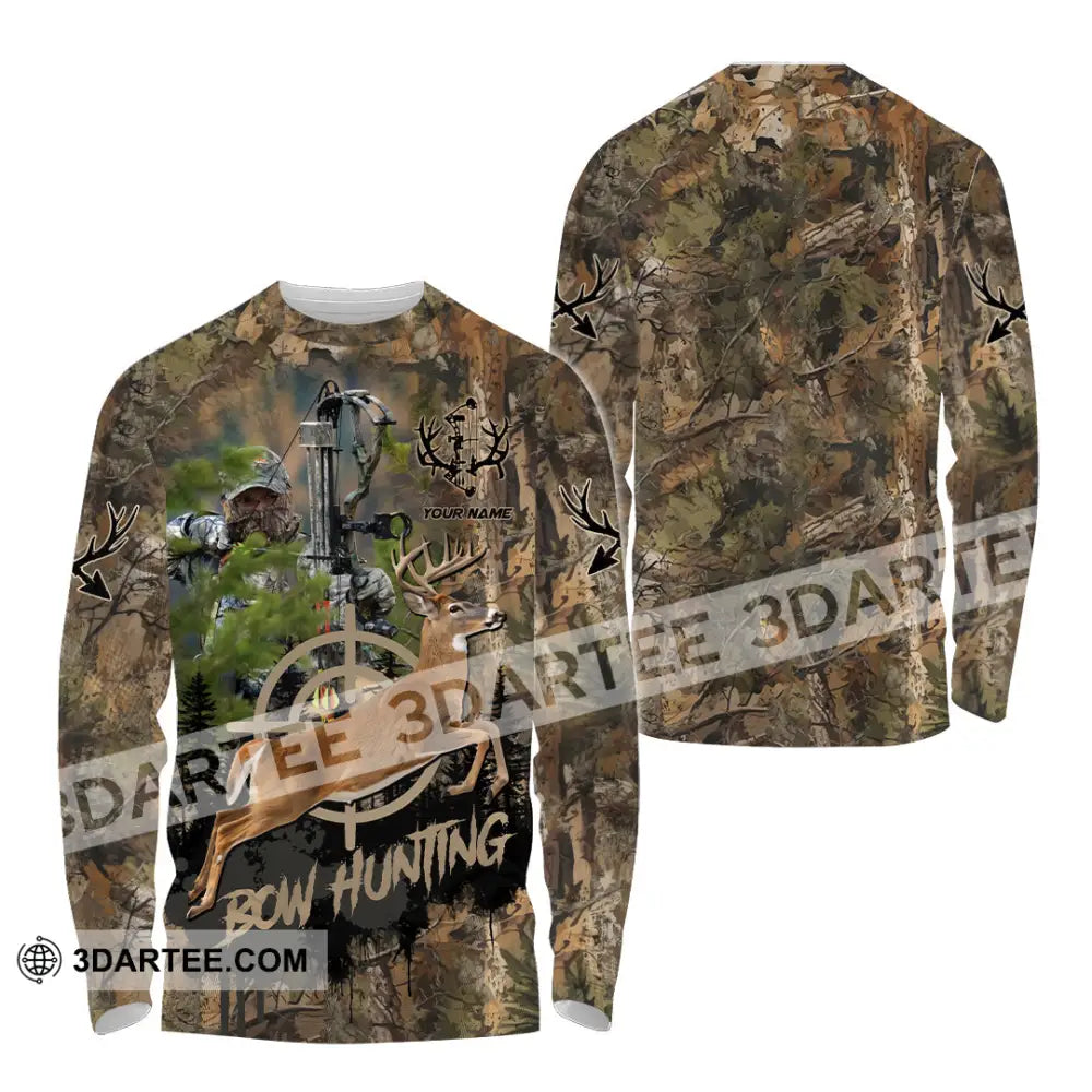 Unisex Shirt - Custom Bow Hunting Shirt Long Sleeve Shirt / S T-shirt