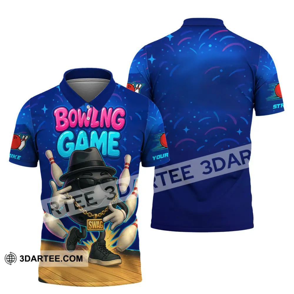 Unisex Shirt - Custom Bowling Game Swag Shirt Polo Shirt / S T-shirt
