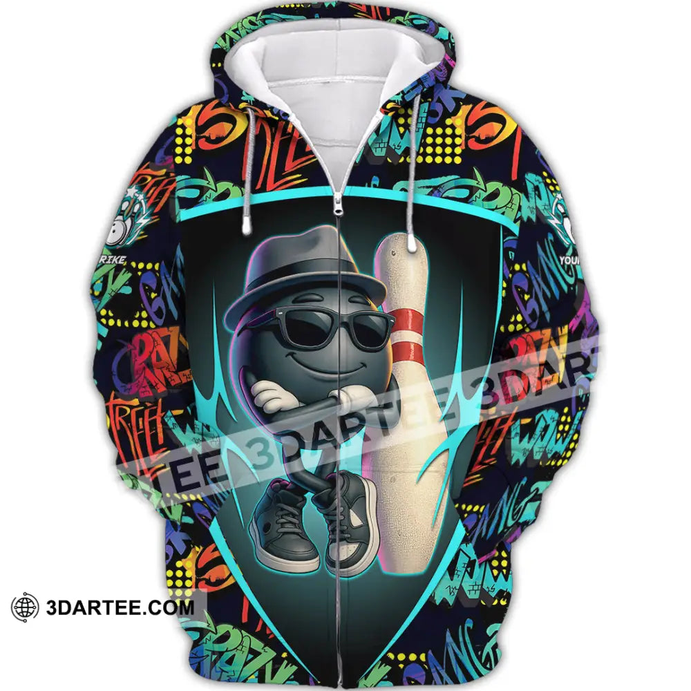 Unisex Shirt - Custom Bowling Gang Shirt Zipper Hoodie / S T-shirt