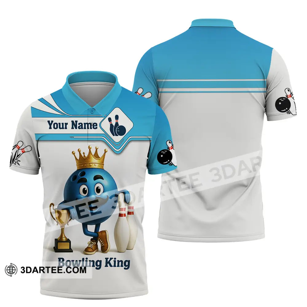 Unisex Shirt - Custom Bowling King Shirt Polo Shirt / S T-shirt
