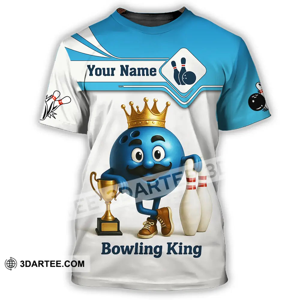 Unisex Shirt - Custom Bowling King Shirt T-Shirt / S T-shirt