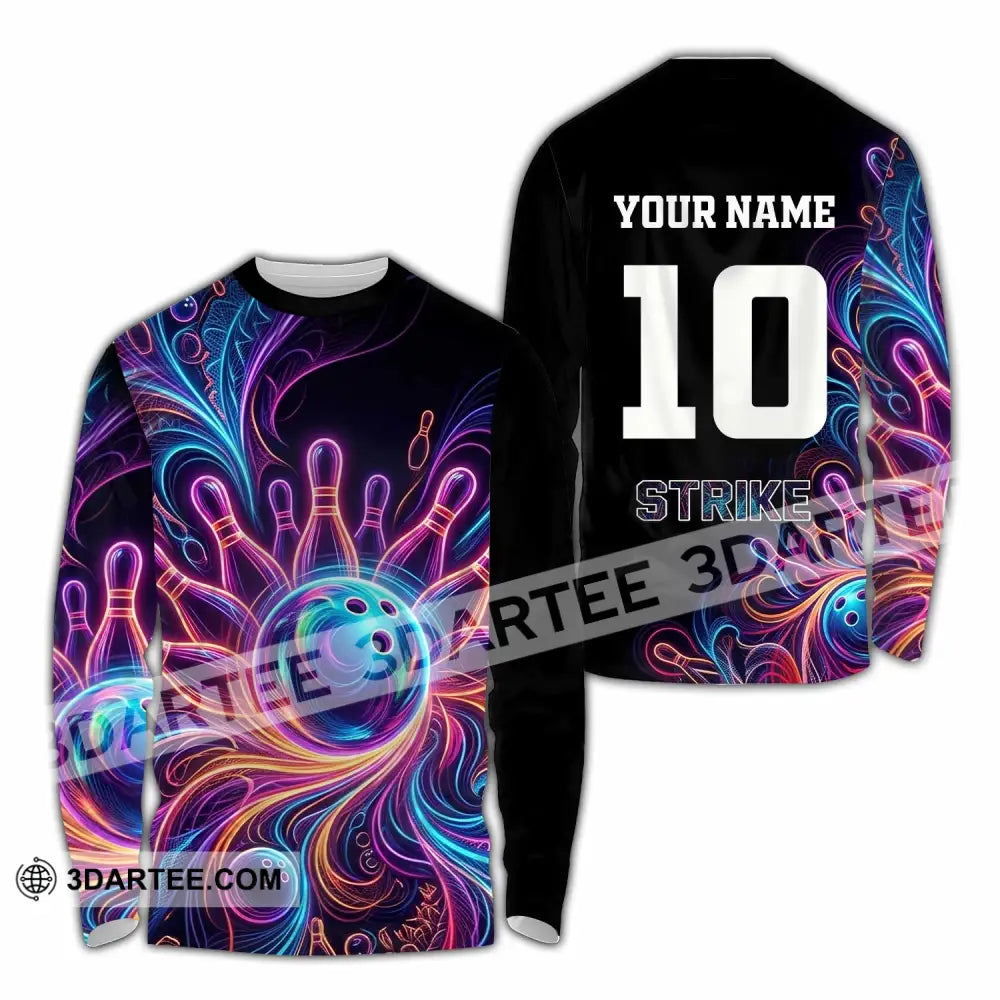 Unisex Shirt - Custom Bowling Shirt - Long Sleeve Shirt / S - T-shirt