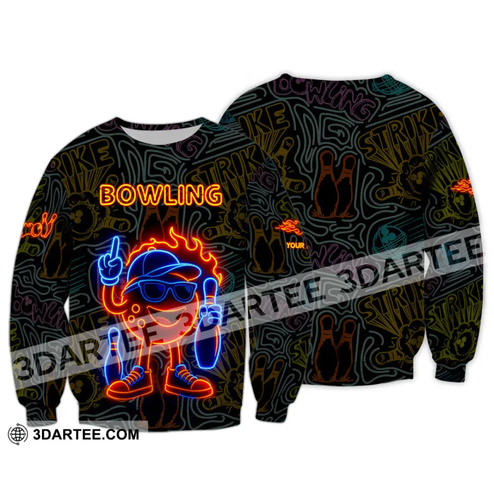Unisex Shirt - Custom Bowling Shirt Long Sleeve / S T-shirt
