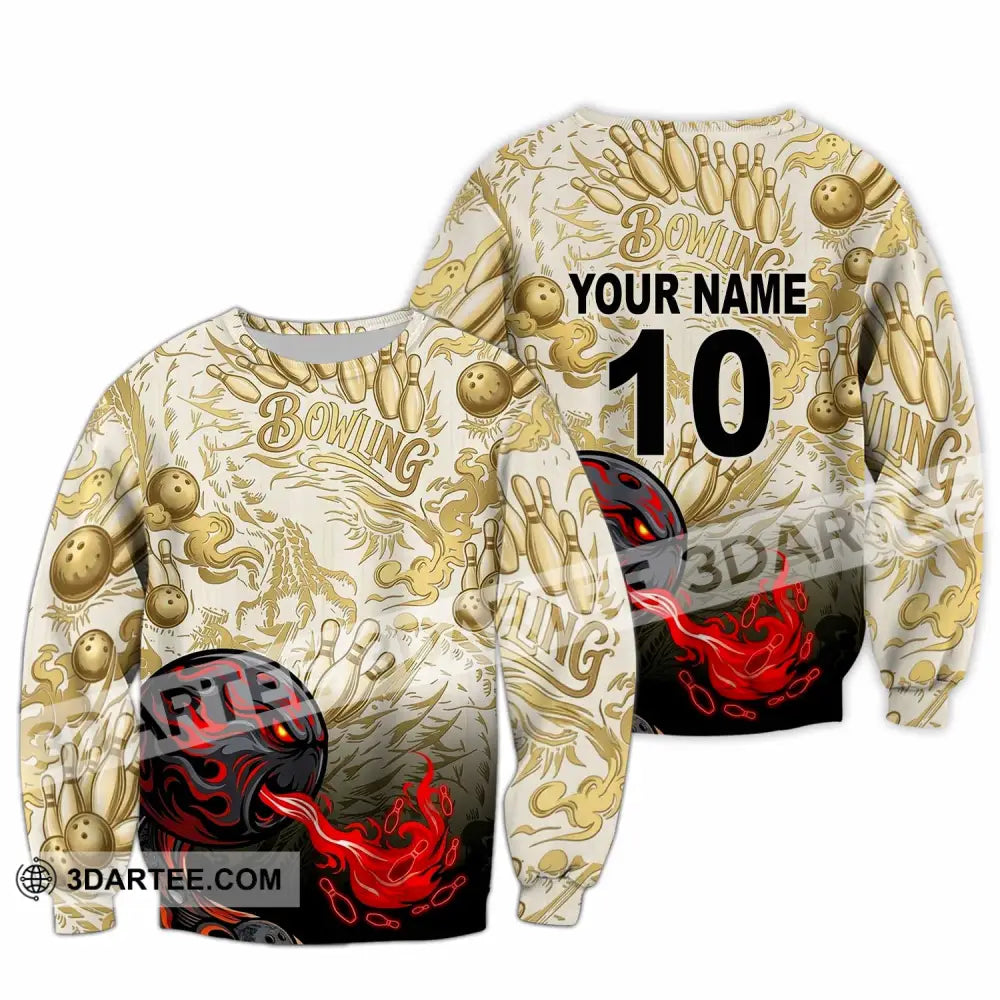 Unisex Shirt - Custom Bowling Shirt - Long Sleeve / S - T-shirt