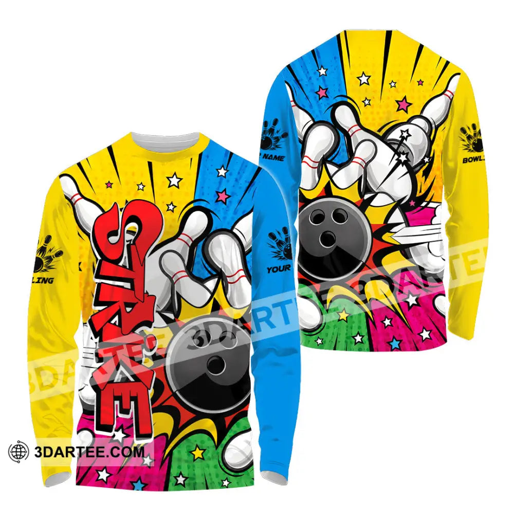 Unisex Shirt - Custom Bowling Shirt - Long Sleeve Shirt / S - T-shirt