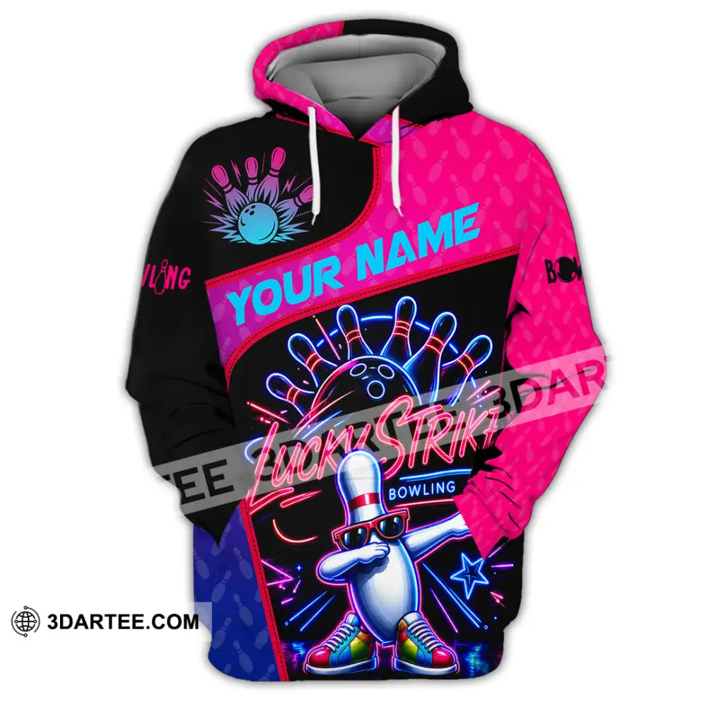 Unisex Shirt - Custom Bowling Lucky Strike Shirt - Hoodie / S - T-shirt