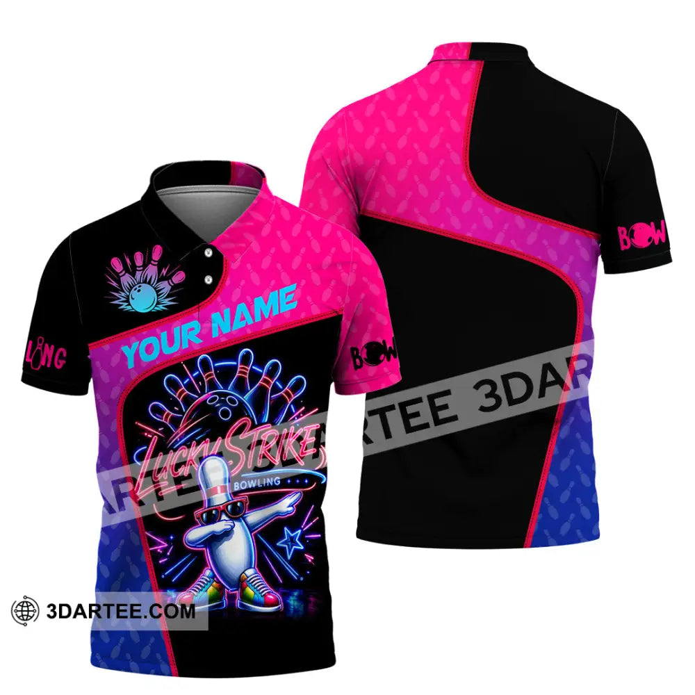 Unisex Shirt - Custom Bowling Lucky Strike Shirt - Polo Shirt / S - T-shirt