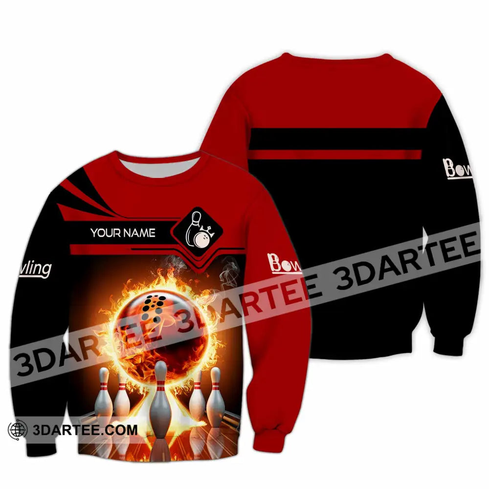 Unisex Shirt - Custom Bowling Player Shirt Long Sleeve / S T-shirt