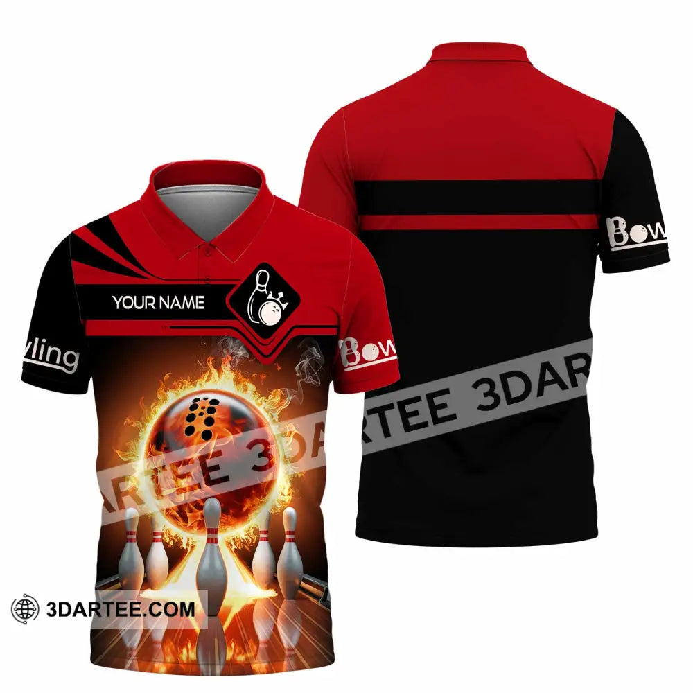 Unisex Shirt - Custom Bowling Player Shirt Polo Shirt / S T-shirt