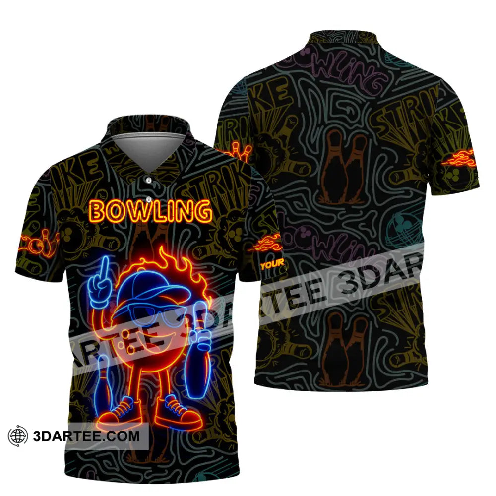 Unisex Shirt - Custom Bowling Shirt Polo Shirt / S T-shirt