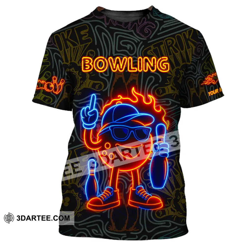 Unisex Shirt - Custom Bowling Shirt T-Shirt / S T-shirt