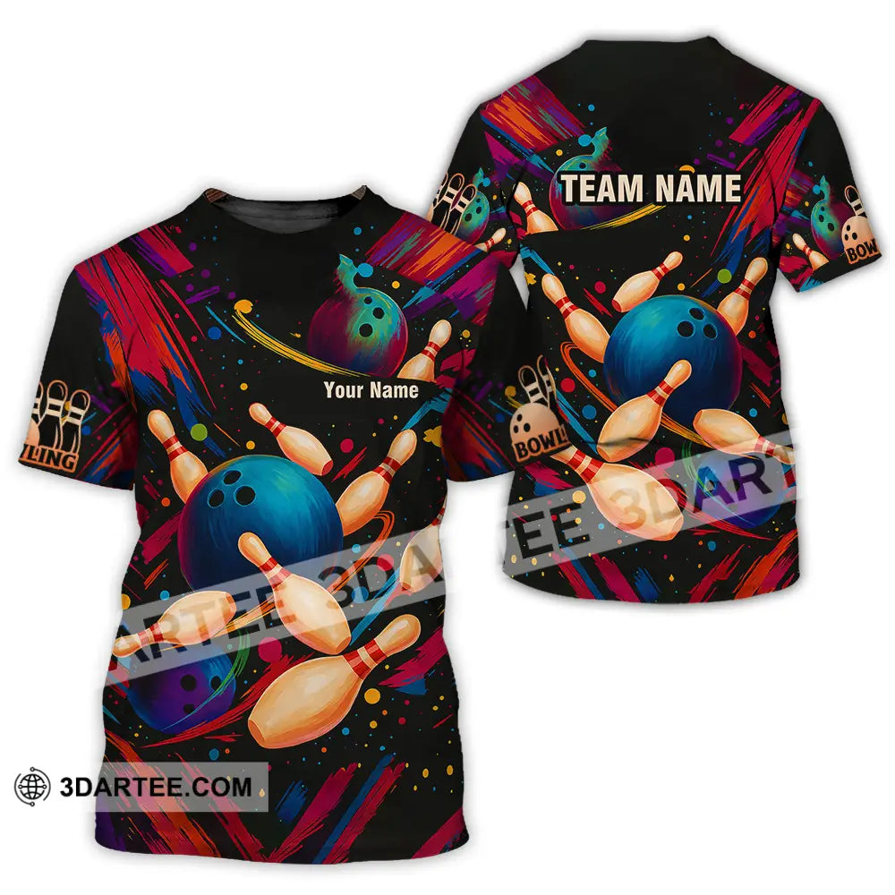 Unisex Shirt - Custom Bowling Shirt T-Shirt / S T-shirt