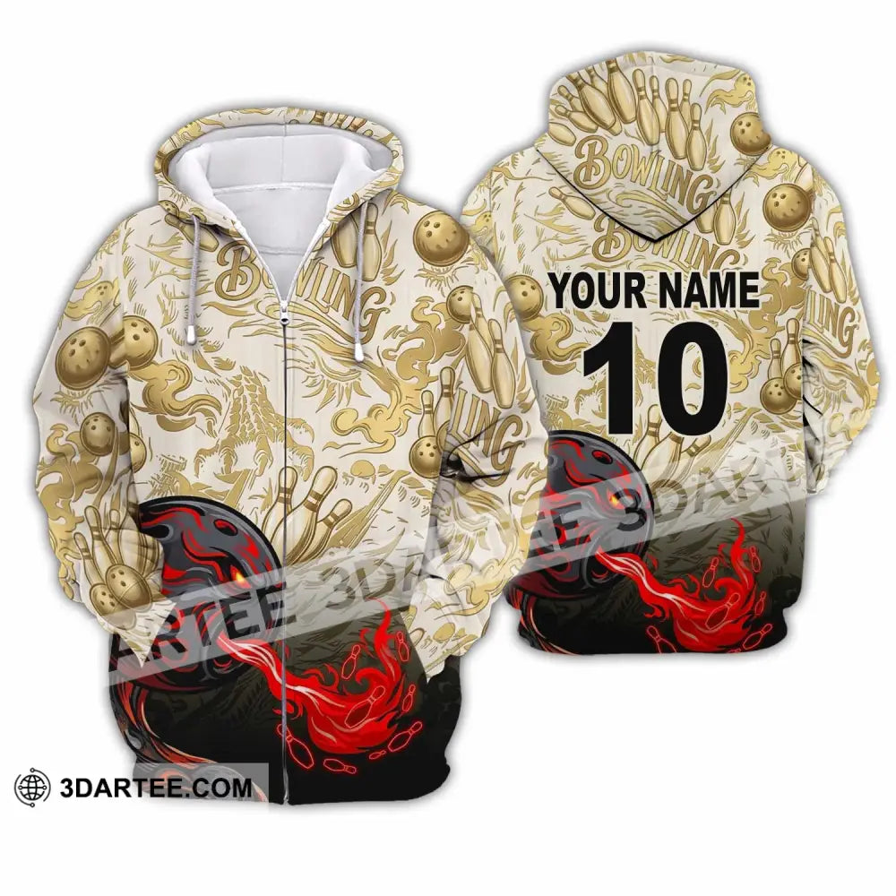 Unisex Shirt - Custom Bowling Shirt - Zipper Hoodie / S - T-shirt