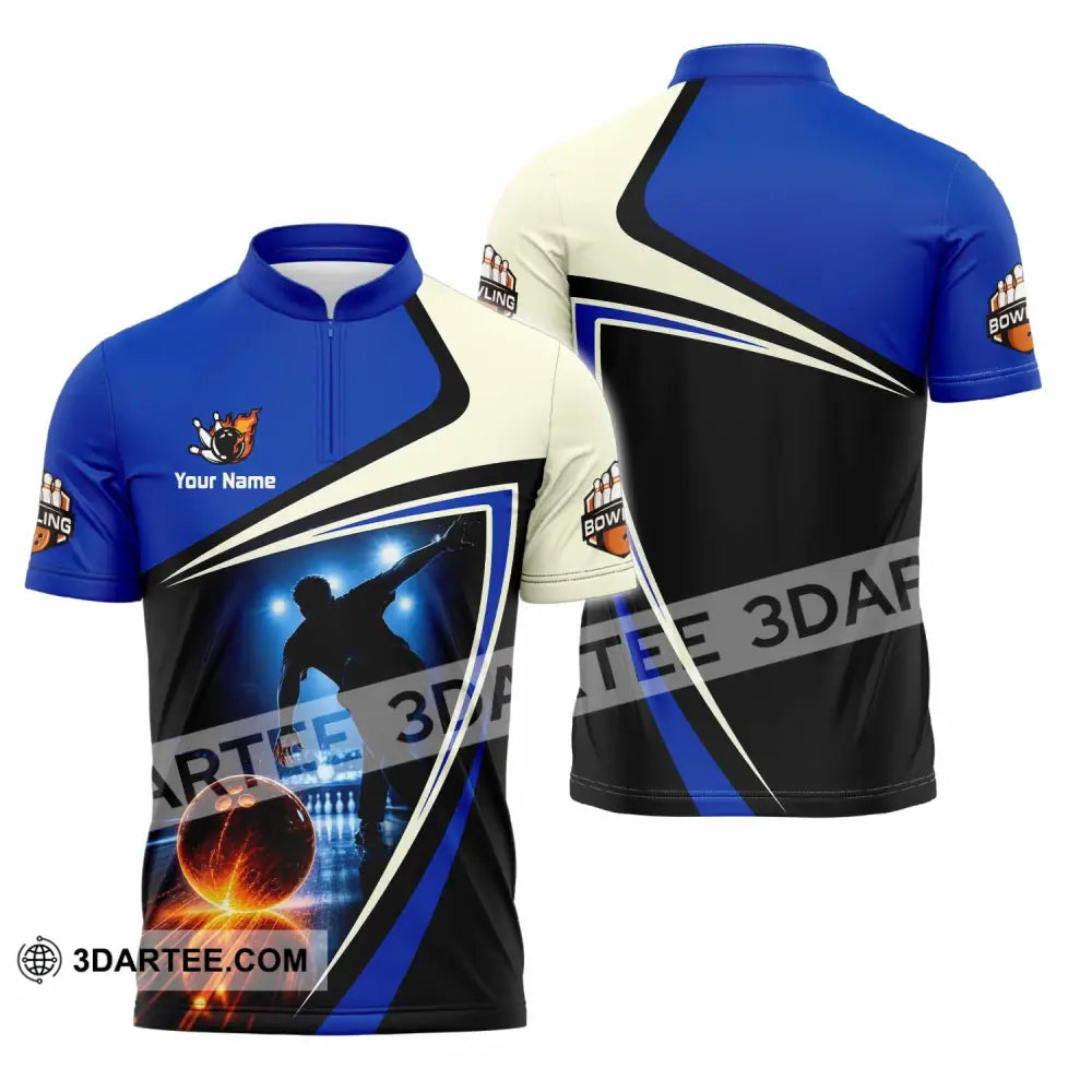 Unisex Shirt - Custom Bowling Shirt - Zipper Polo Shirt / S - T-shirt