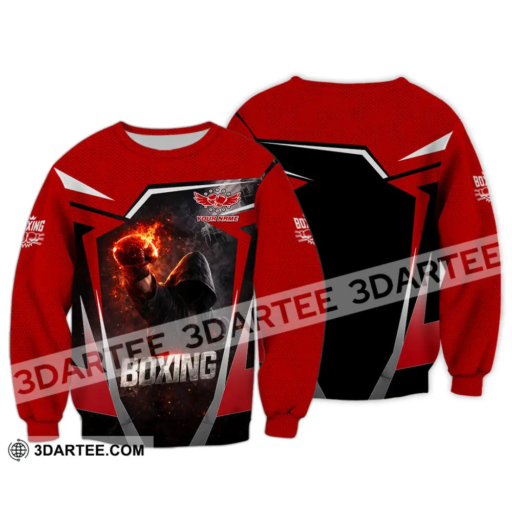 Unisex Shirt - Custom Boxing 3D Shirt - Long Sleeve / S - T-shirt
