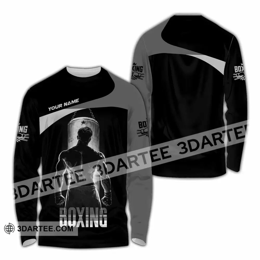 Unisex Shirt - Custom Boxing 3D Shirt - Long Sleeve Shirt / S - T-shirt