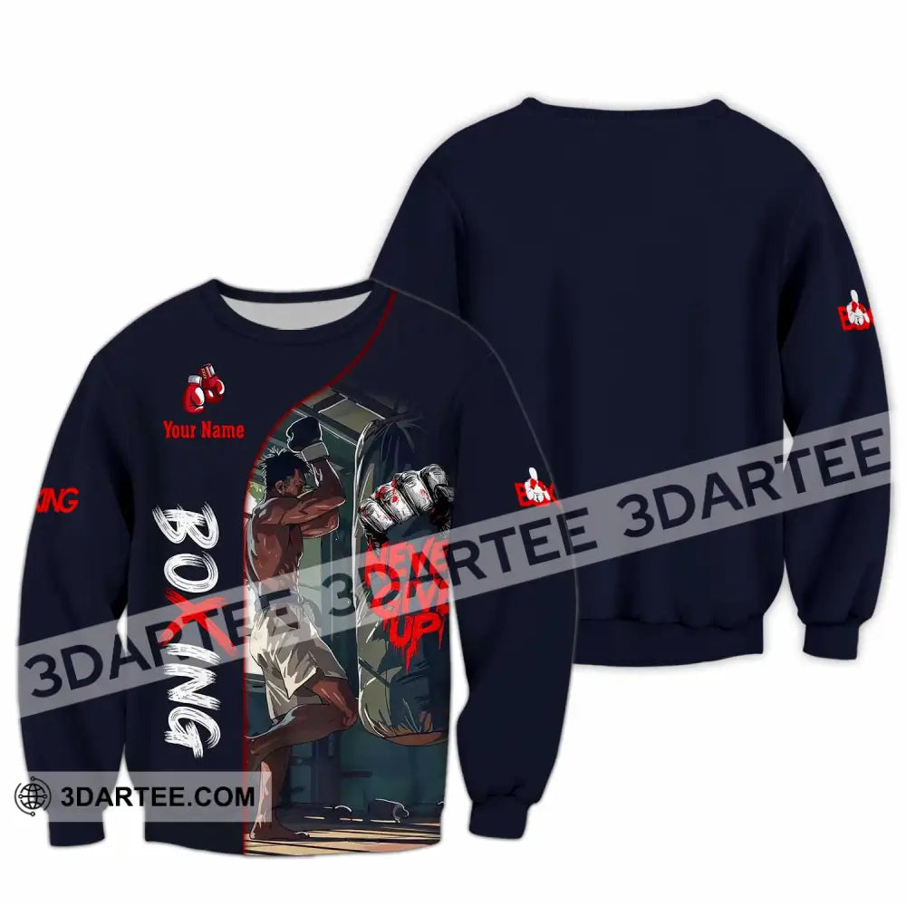 Unisex Shirt - Custom Boxing 3D Shirt Long Sleeve / S T-shirt