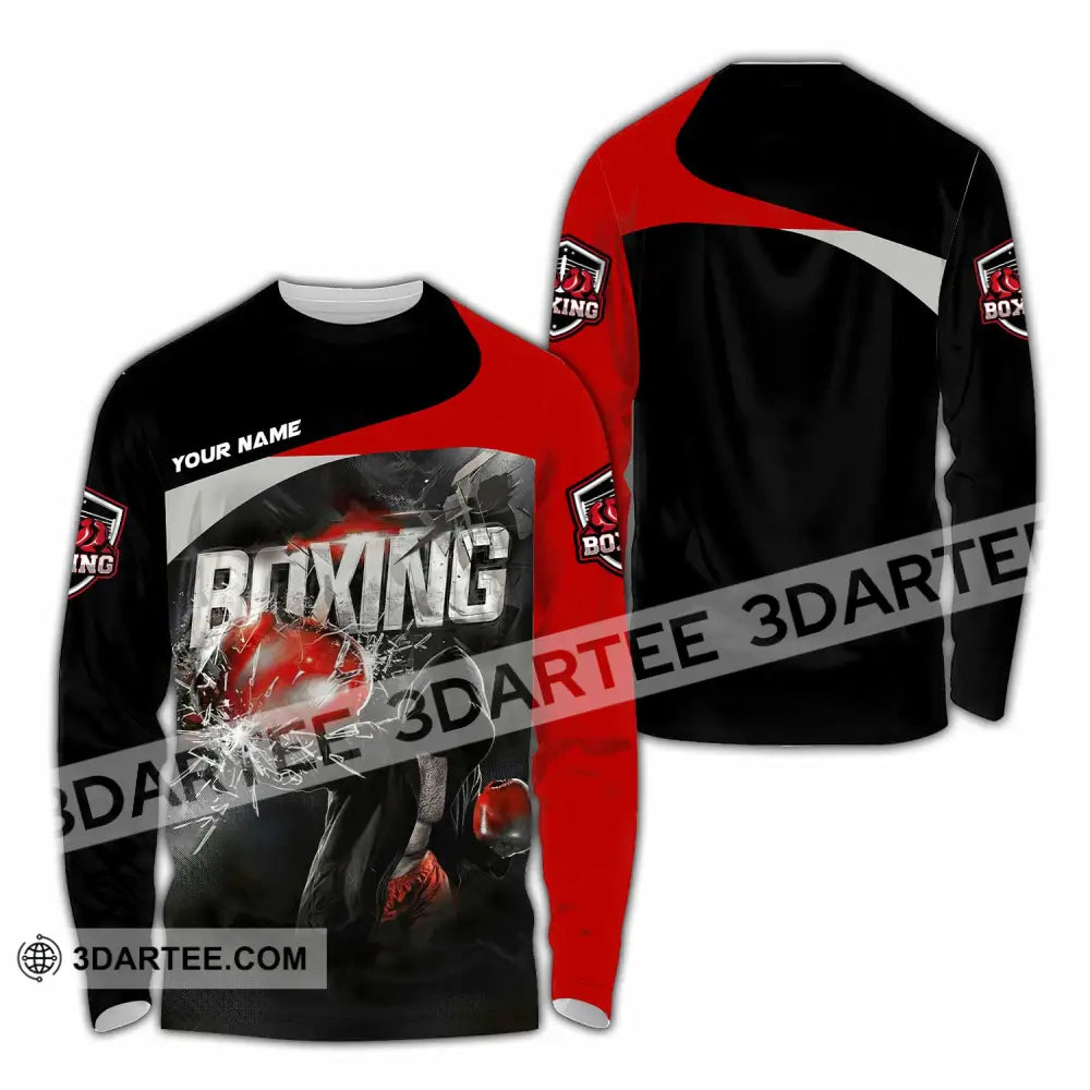 Unisex Shirt - Custom Boxing 3D Shirt Long Sleeve Shirt / S T-shirt