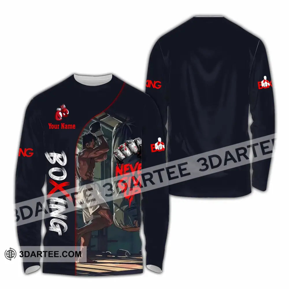 Unisex Shirt - Custom Boxing 3D Shirt Long Sleeve Shirt / S T-shirt