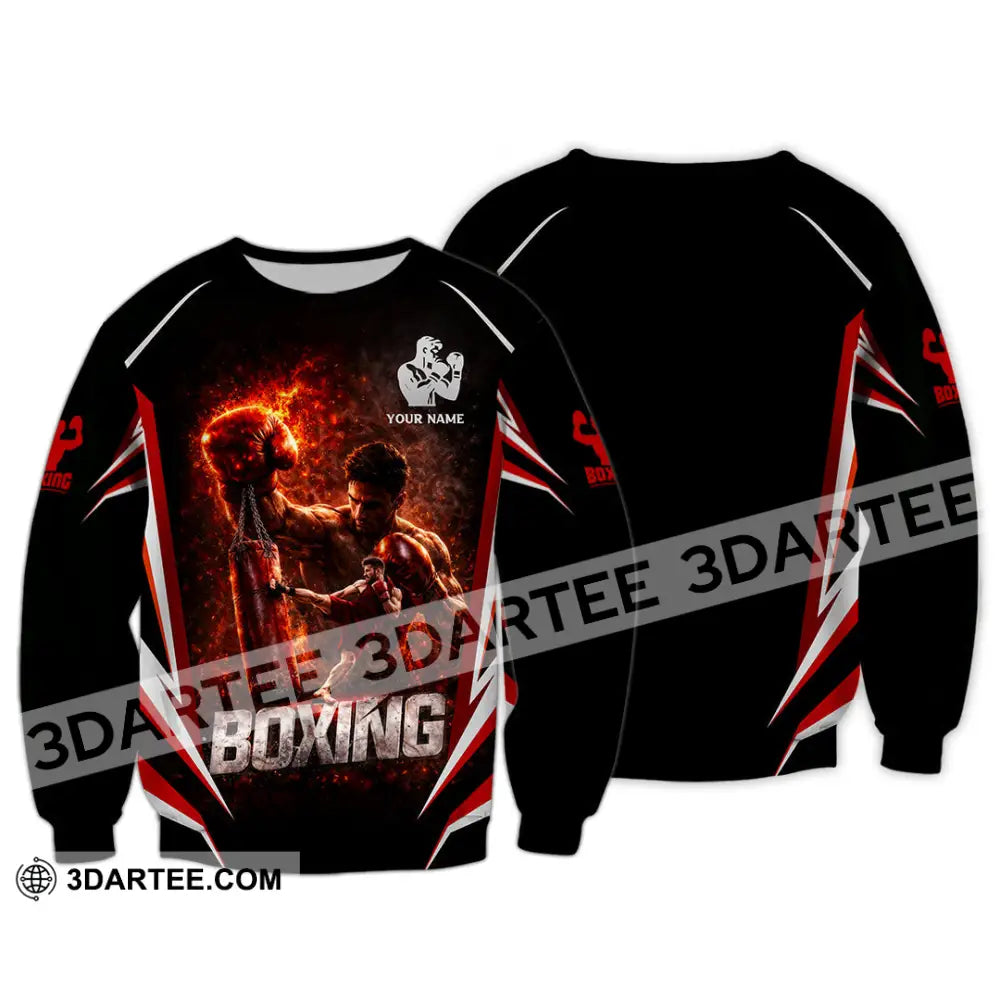 Unisex Shirt - Custom Boxing 3D Shirt - Long Sleeve / S - T-shirt