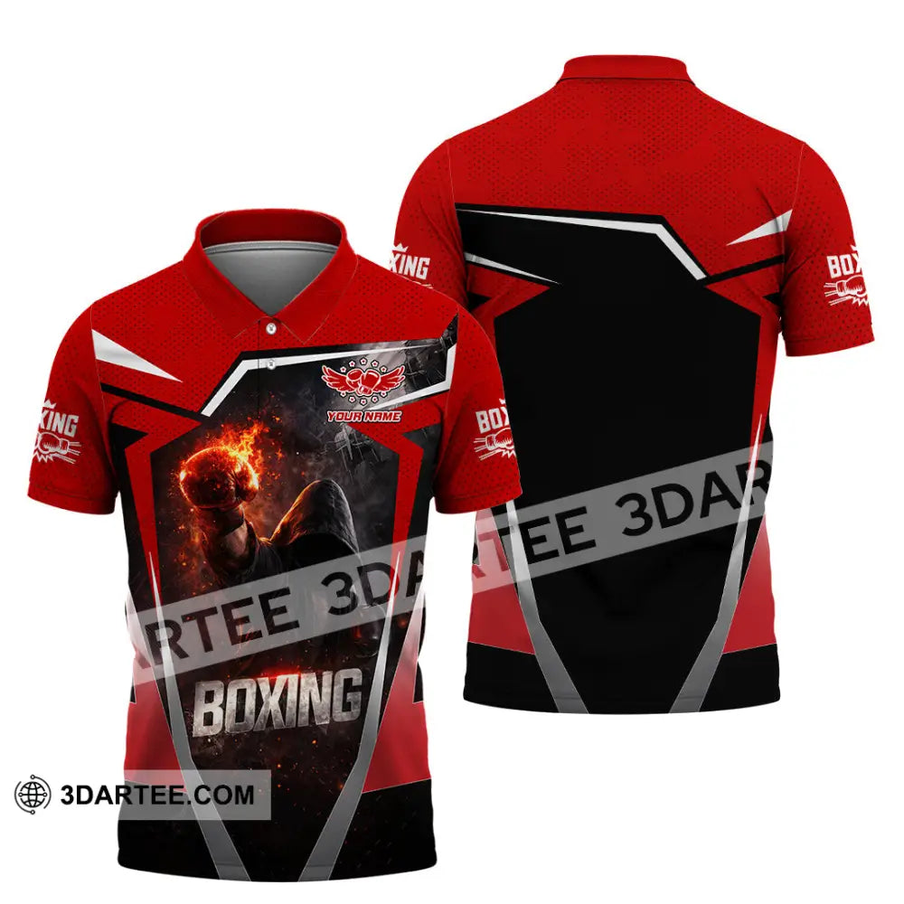 Unisex Shirt - Custom Boxing 3D Shirt - Polo Shirt / S - T-shirt