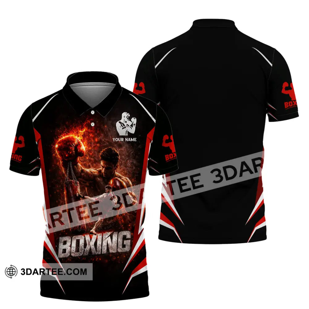 Unisex Shirt - Custom Boxing 3D Shirt - Polo Shirt / S - T-shirt
