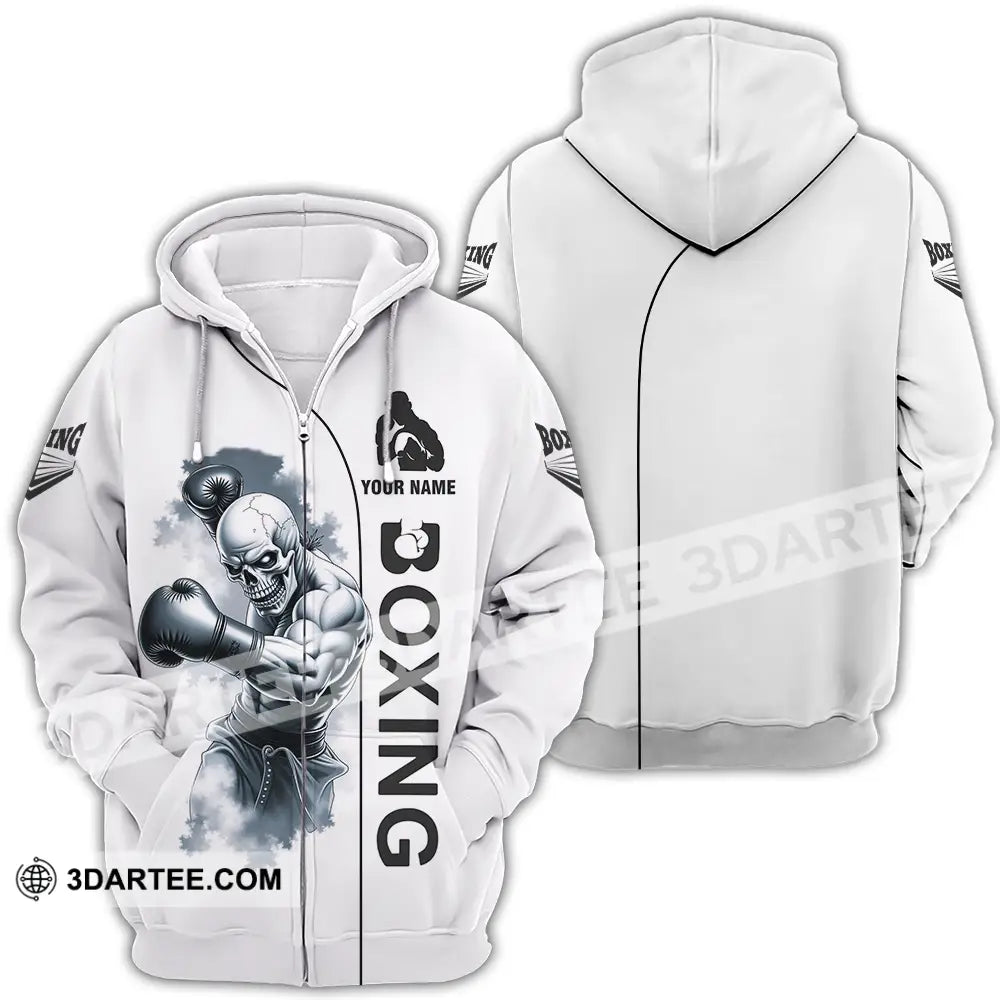 Unisex Shirt - Custom Boxing 3D Shirt Zipper Hoodie / S T-shirt