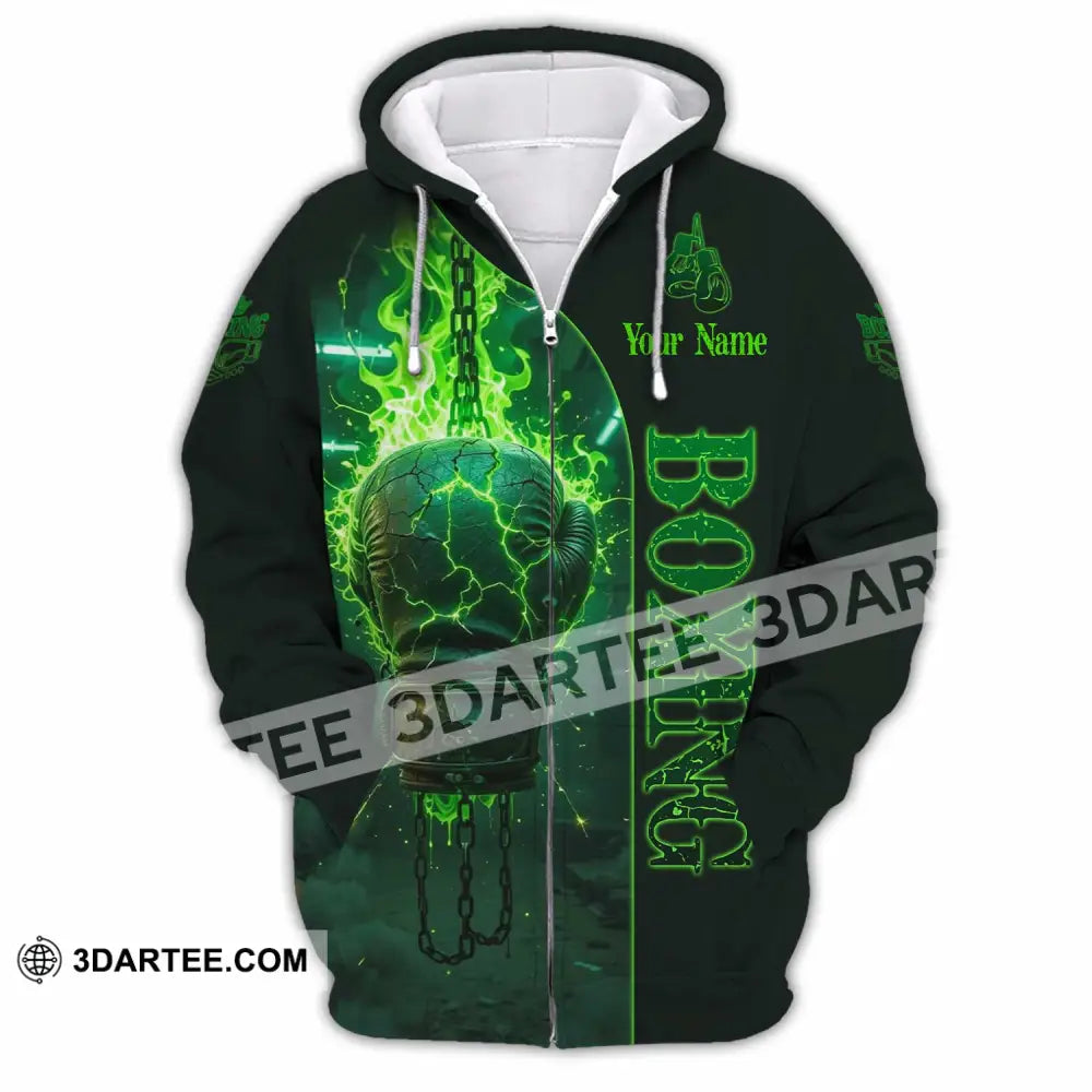 Unisex Shirt - Custom Boxing 3D Shirt Zipper Hoodie / S T-shirt