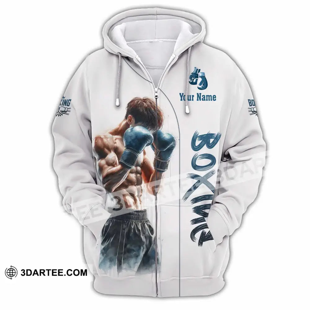 Unisex Shirt - Custom Boxing 3D Shirt Zipper Hoodie / S T-shirt
