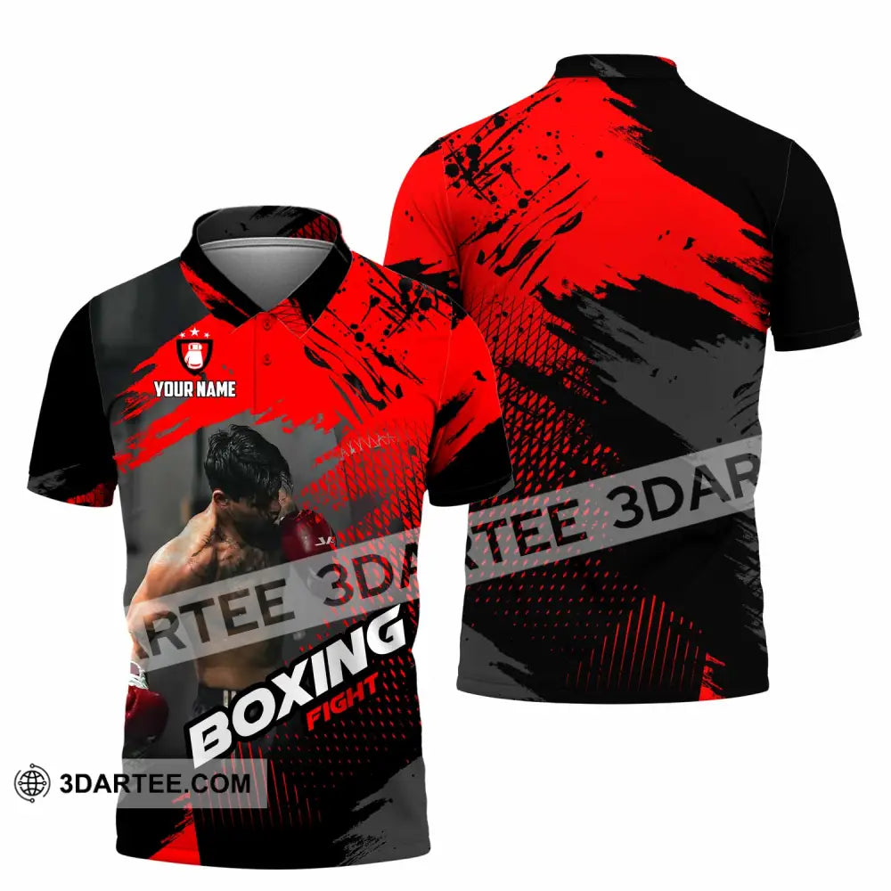 Unisex Shirt - Custom Boxing Fight 3D Shirt - Polo Shirt / S - T-shirt