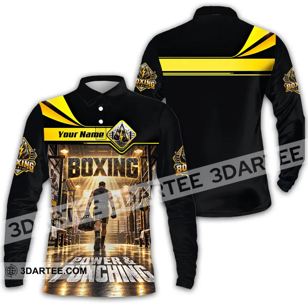 Unisex Shirt - Custom Boxing Shirt - Long Sleeve Polo / S - T-shirt