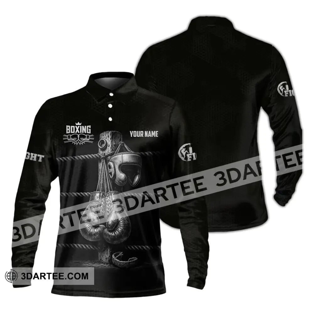 Unisex Shirt - Custom Boxing Shirt - Long Sleeve Polo / S - T-shirt