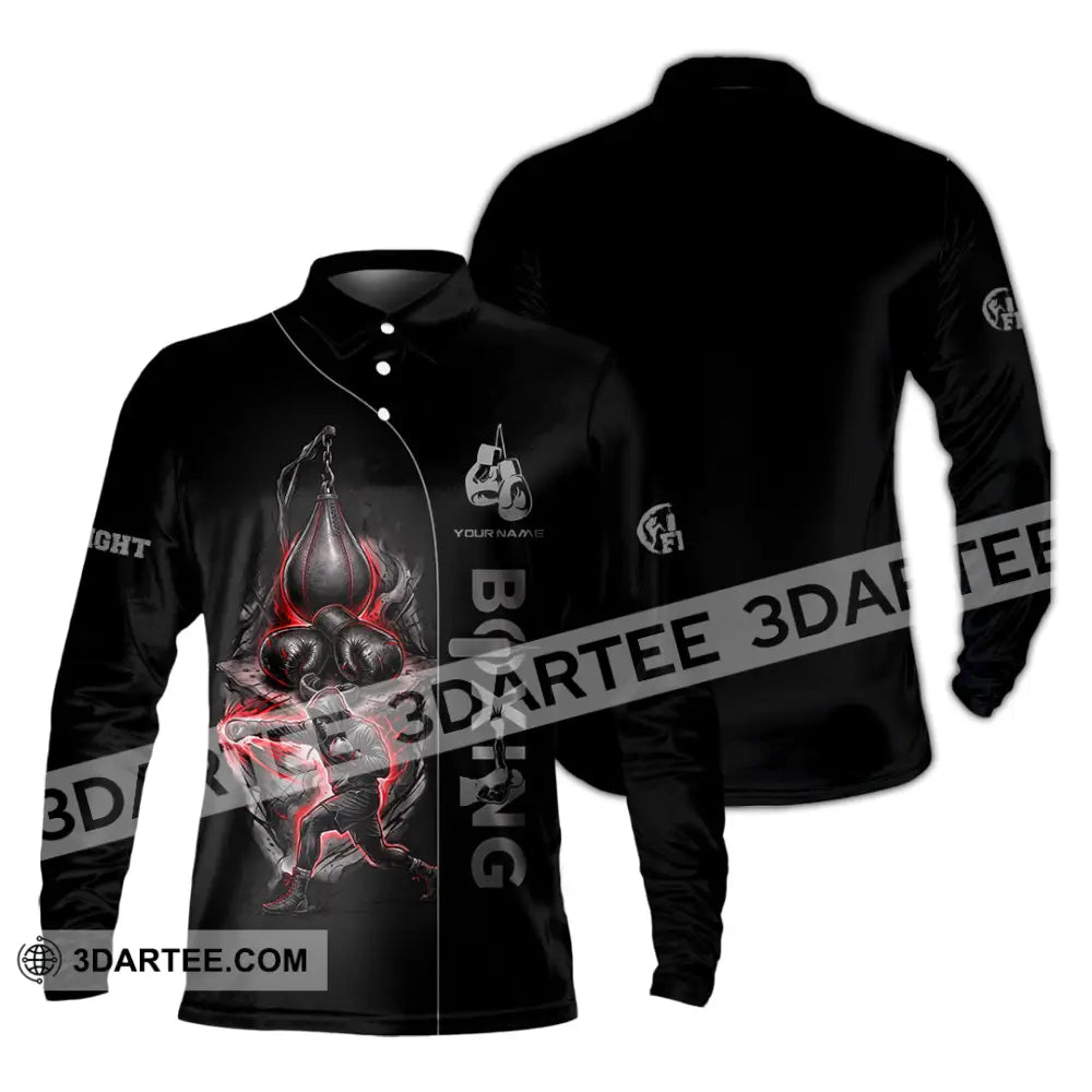Unisex Shirt - Custom Boxing Shirt - Long Sleeve Polo / S - T-shirt