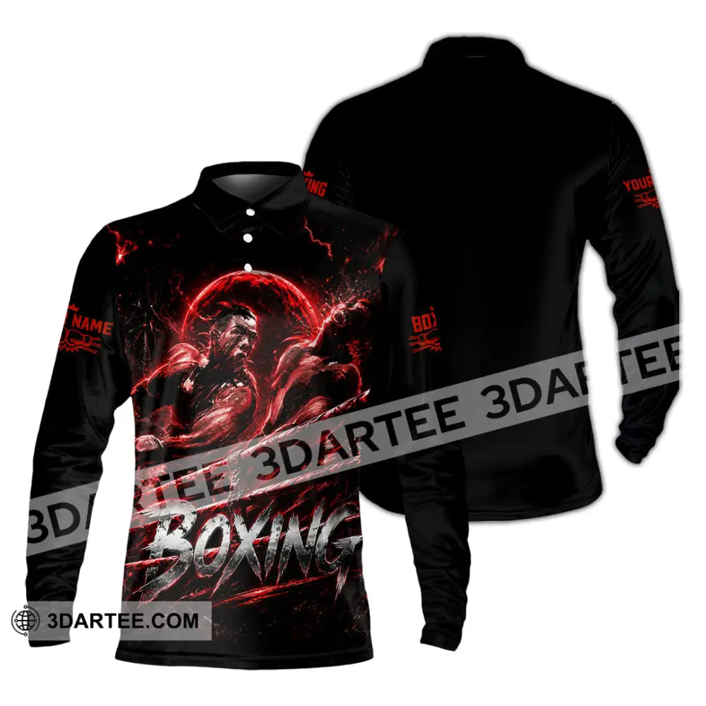 Unisex Shirt - Custom Boxing Shirt - Long Sleeve Polo / S - T-shirt