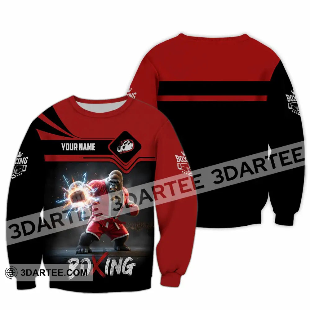 Unisex Shirt - Custom Boxing Shirt Long Sleeve / S T-shirt