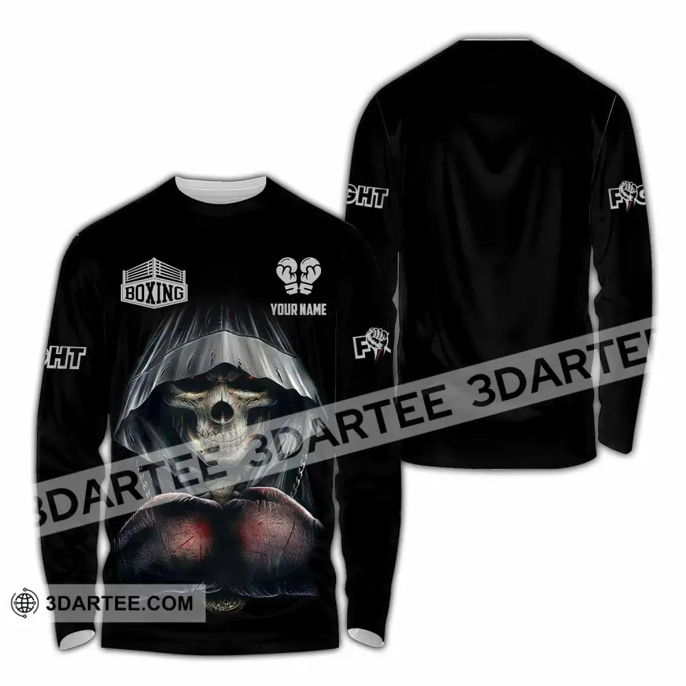 Unisex Shirt - Custom Boxing Shirt Long Sleeve Shirt / S T-shirt