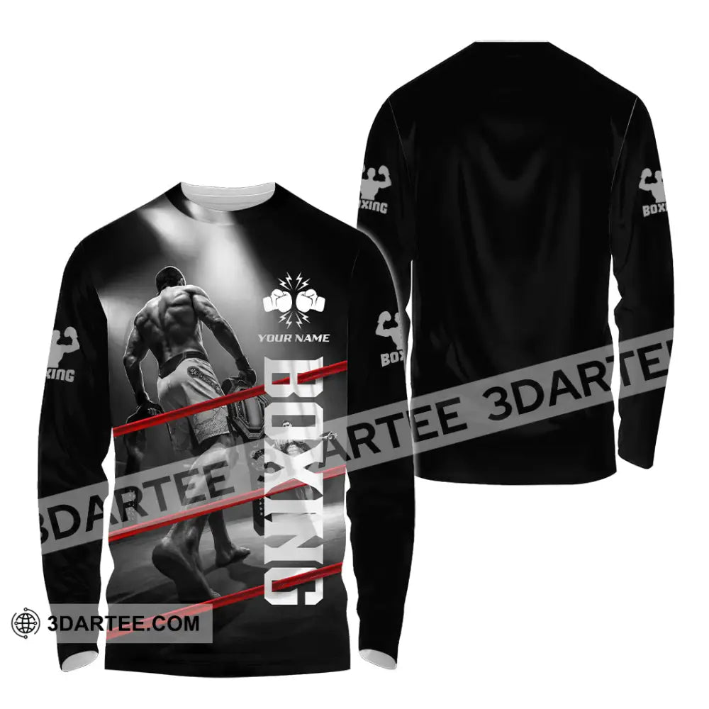 Unisex Shirt - Custom Boxing Shirt - Long Sleeve Shirt / S - T-shirt