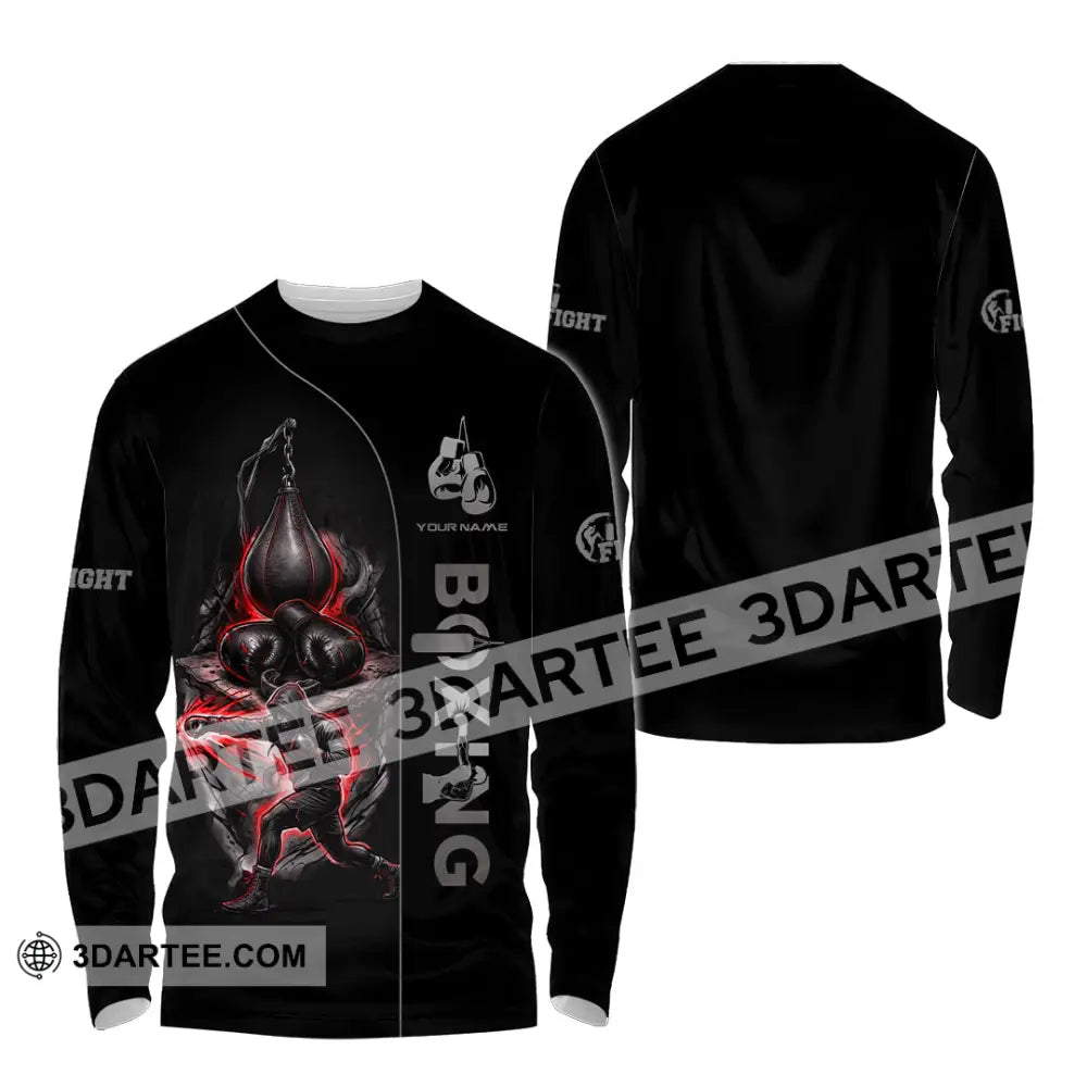 Unisex Shirt - Custom Boxing Shirt - Long Sleeve Shirt / S - T-shirt