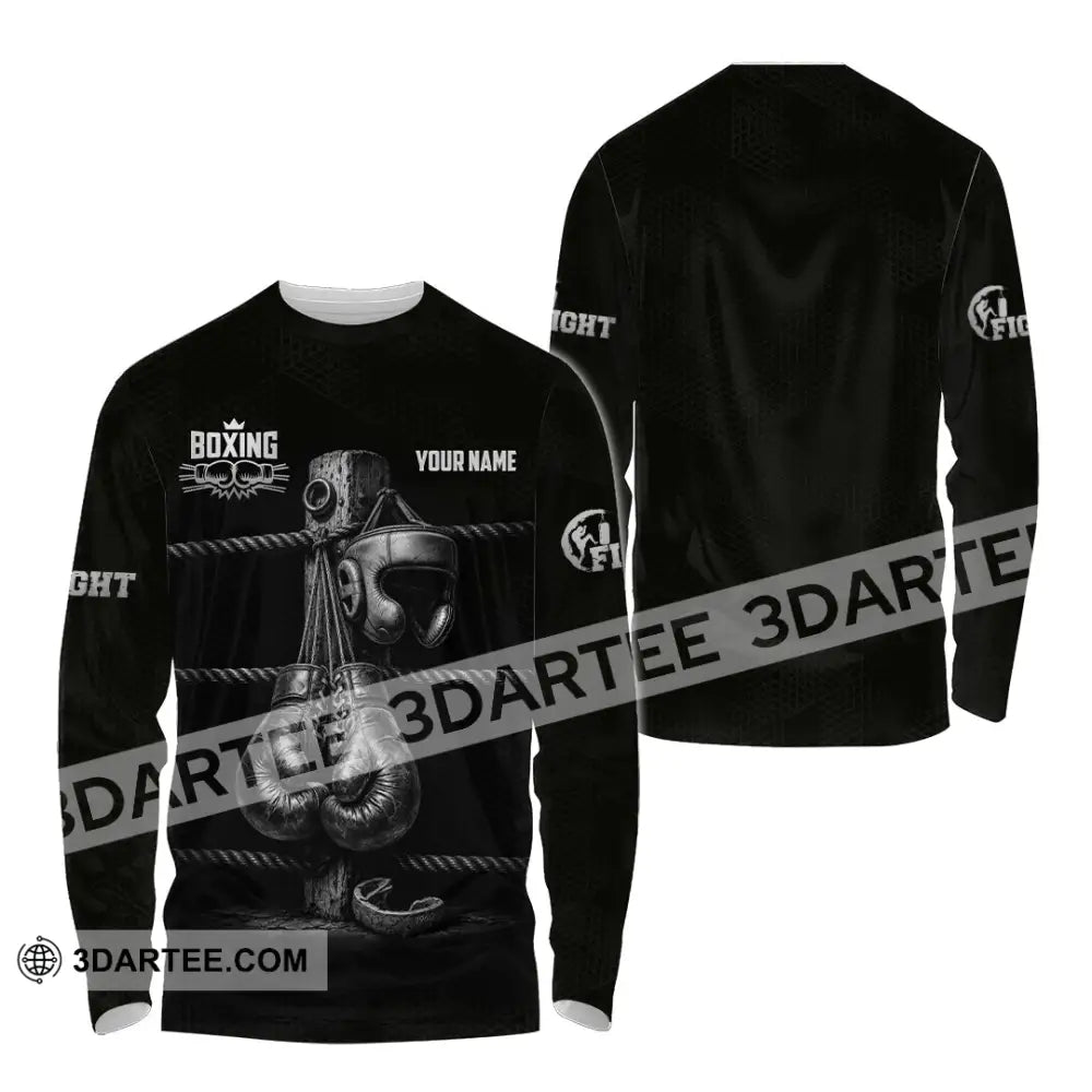 Unisex Shirt - Custom Boxing Shirt - Long Sleeve Shirt / S - T-shirt