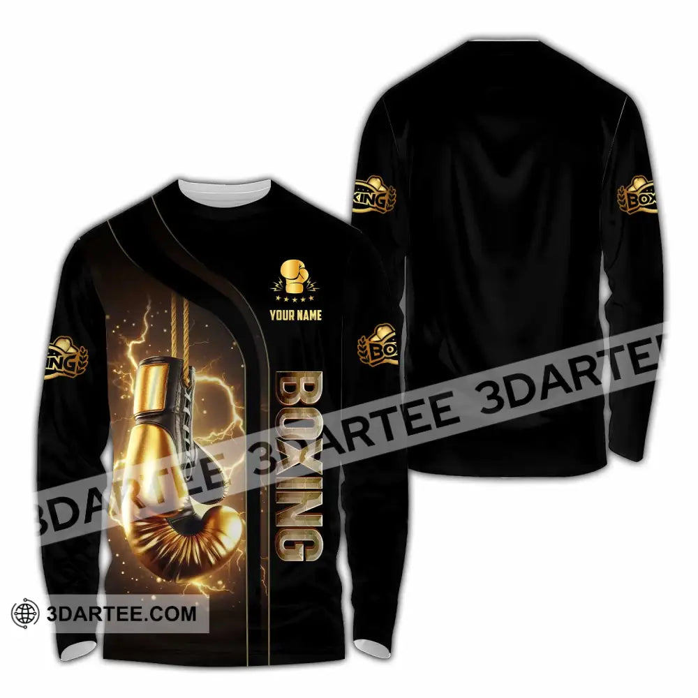 Unisex Shirt - Custom Boxing Lover Sport Shirt Long Sleeve Shirt / S T-shirt