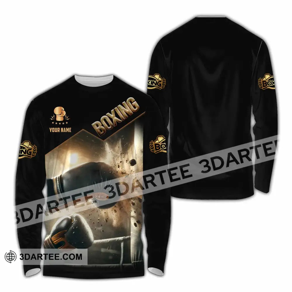 Unisex Shirt - Custom Boxing Lover Sport Shirt Long Sleeve Shirt / S T-shirt