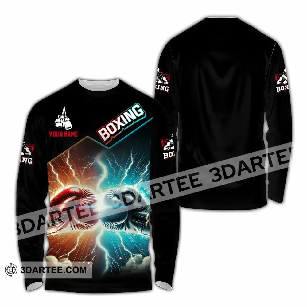Unisex Shirt - Custom Boxing Lover Sport Shirt Long Sleeve Shirt / S T-shirt