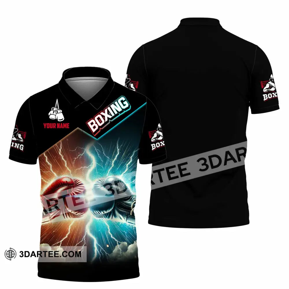 Unisex Shirt - Custom Boxing Lover Sport Shirt Polo Shirt / S T-shirt