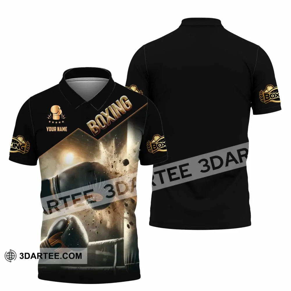 Unisex Shirt - Custom Boxing Lover Sport Shirt Polo Shirt / S T-shirt